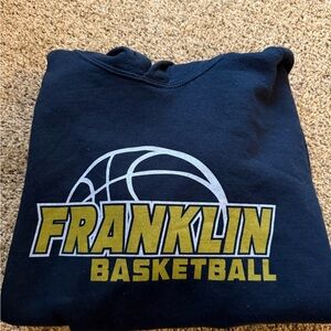 Gildan Navy Hoodie Franklin College Basketball